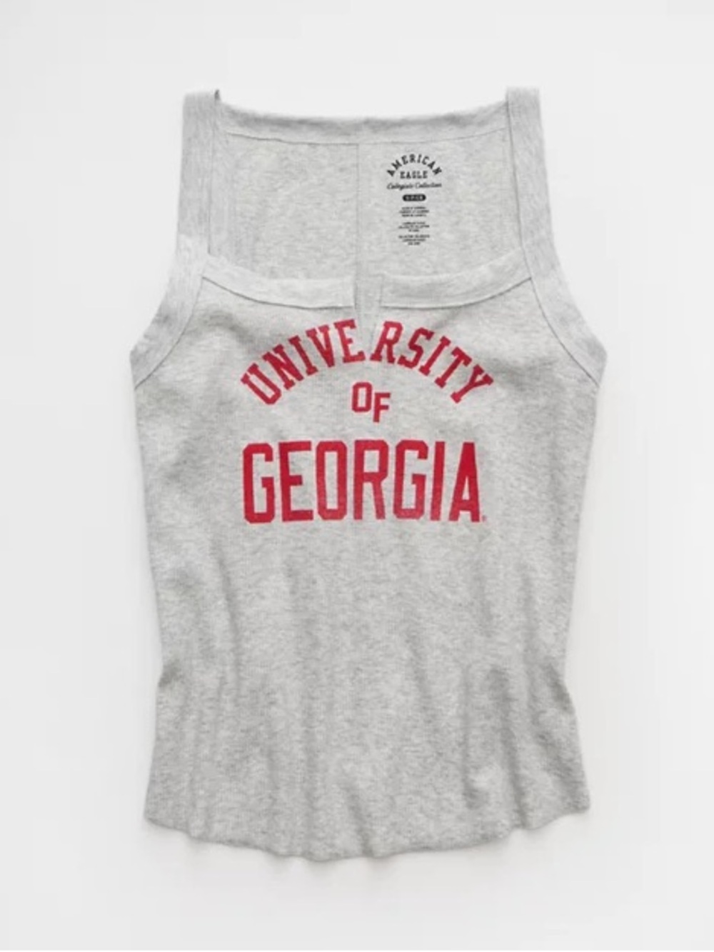 AE Georgia Bulldogs Graphic Notch Neck Tank Top